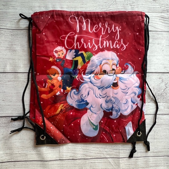 NWOT Lot 16 Christmas Drawstring Bags 13.5x12 – 8 Designs, 2 Each - Picture 6 of 9